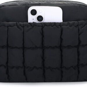 Small Puffer Crossbody Bag Women Lightweight Nylon Quilted Shoulder Purse